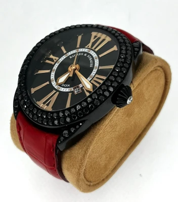 Backes & Strauss REGENT 6.00ct Black Diamond 44mm x 51mm Model: RE4452MAD2R