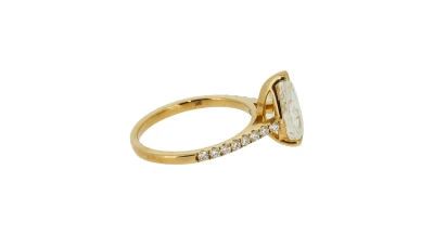 2.34ct Lab Grown Diamond & 9ct Gold Solitaire Ring 2.8g Size M