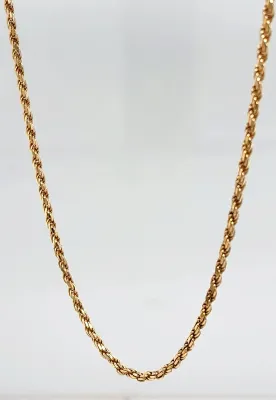 9ct Gold 2mm Rope Chain 5.0g 16 Inch
