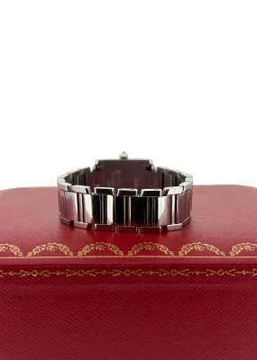 Cartier 20mm Tank Pink Mop Dial Pink Sapphire Circa 2015