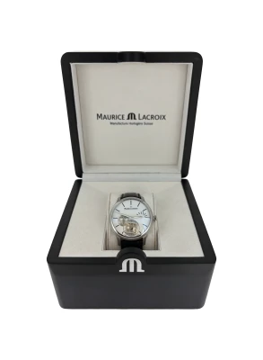 Maurice Lacroix 43mm Square Wheel (2018 Box & Papers) Stainless Steel & Leather