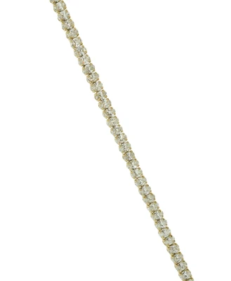 7.00ct Oval Lab Grown Diamond & 9ct Gold Tennis Bracelet 10.5g 7.5 Inch