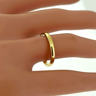 18ct Yellow Gold 2.5mm Court Wedding Band 3.0g