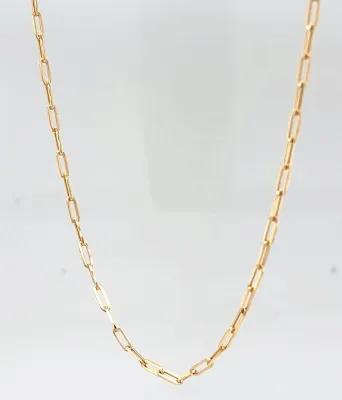 9ct Gold 1.6mm Diamond Cut Belcher Chain 20 inch 1.4g
