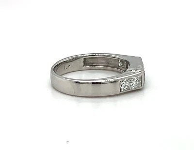 1.00ct Diamond & Platinum Fancy Eternity/Wedding Band 5.1g