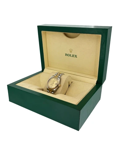 Rolex 31mm Datejust Diamond Dial - 18ct Gold & Stainless Steel Year 1990 Model: 68273