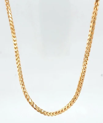 9ct Gold 2.2mm Fancy Spiga Chain 22inch 10.5g