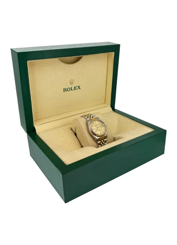 Rolex 31mm Datejust Diamond Dial - 18ct Gold & Stainless Steel Year 1990 Model: 68273