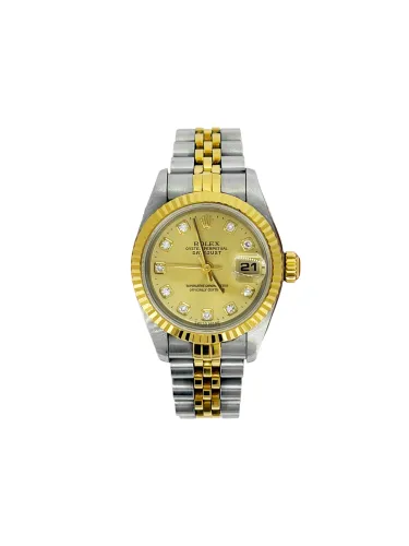 Rolex 26mm Datejust -DIAMOND 18ct Gold & Stainless Steel 1999 Box & Papers Model: 69173