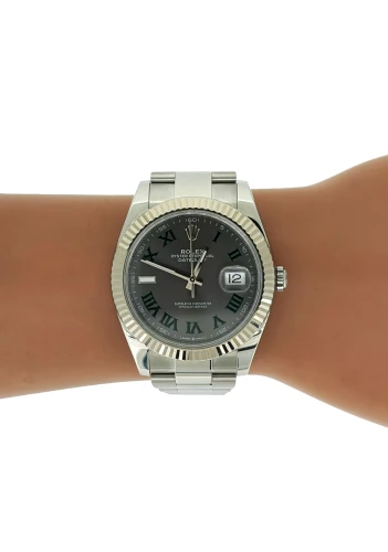 Rolex 41mm Datejust WIMBLEDON ( 2024 Box & Papers ) 18ct White Gold/Stainless Steel- Model: 126334