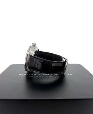 Maurice Lacroix 43mm Square Wheel (2018 Box & Papers) Stainless Steel & Leather