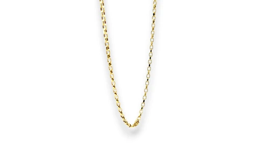 Solid 9ct Gold 2.1mm Diamond Cut Belcher Chain 18 Inch 2.27g