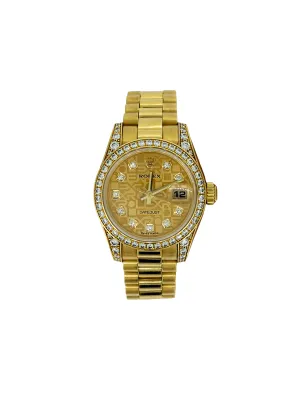 Rolex 26mm Datejust- Factory set Diamonds & 18ct Gold 2007 Box & papers Model: 179158