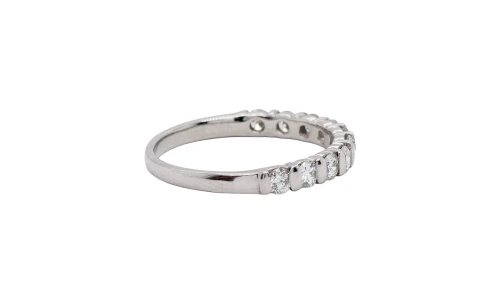 0.50ct Natural Diamond & Platinum Eternity Ring 3.22g