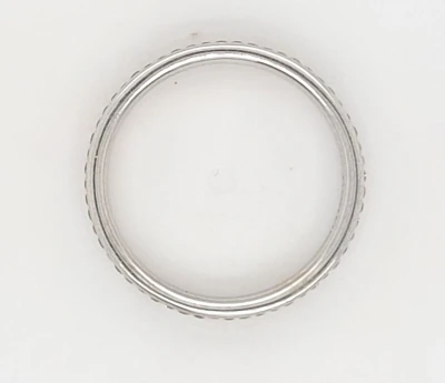 0.70ct Diamond & 9ct White Gold Full Wedding/Eternity Band . 3.3g