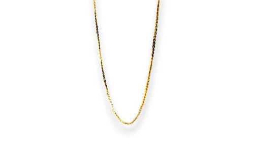 Solid 9ct Gold 1.15mm Fancy Barrel -Link Chain -16 inch 2.28g