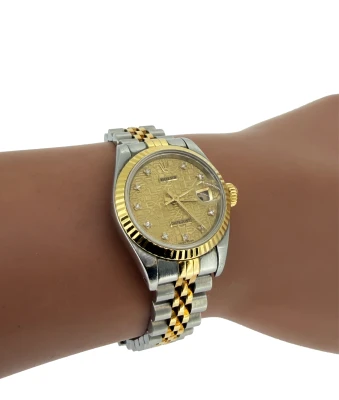 Rolex 26mm Datejust 18ct Gold & Stainless Steel 1993 Box/papers