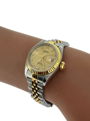 Rolex 26mm Datejust 18ct Gold & Stainless Steel 1993 Box/papers