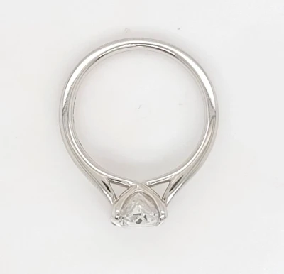 2.01ct Lab Grown Diamond & Platinum Solitaire 5.7g Size M