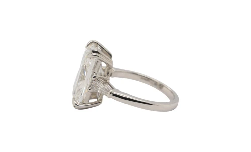 8.08ct Lab Grown Diamond & Platinum Solitaire Ring 7.75g
