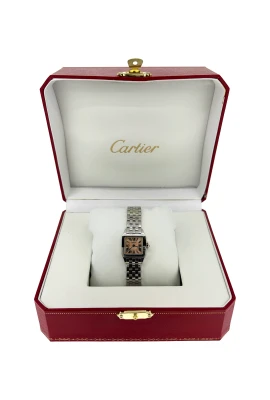 Cartier Demoiselle 20mm Stainless Steel & Pink Mother of Pearl (year 2013)