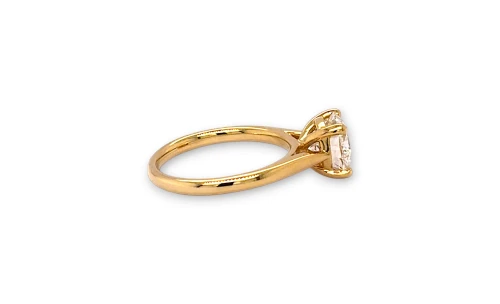 2.02ct Lab Grown Diamond & 18ct Gold Solitaire Ring 4.32g