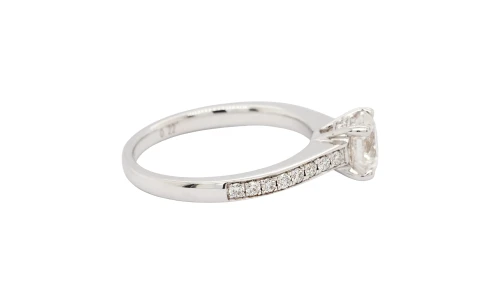 1.30ct Diamond ( GIA) & 18ct White Gold Solitaire Ring 3.7g