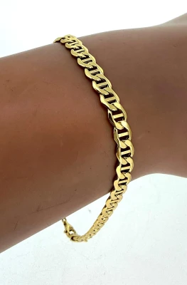 9ct Gold Fancy 5.0mm Bracelet 7.5inch