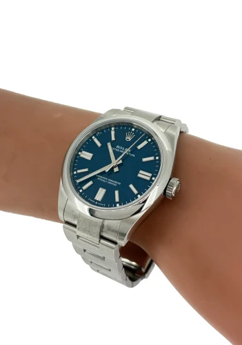 BRAND NEW Rolex 41mm Oyster Perpetual Med Blue (2026 Box & Papers) Stainless Steel Model:134300