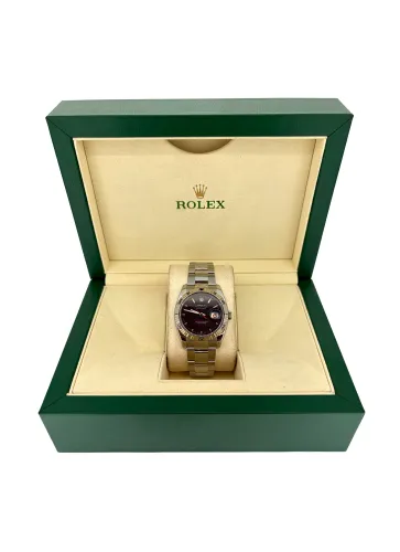 Rolex 36mm Datejust "Turn- o- Graph" 18ct White Gold & Stainless Steel 2006 Box & Papers Model: 116264