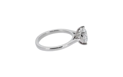 2.06ct Lab Grown Diamond & Platinum Solitaire Ring 5.6g