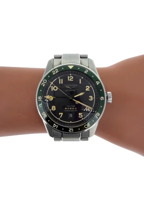 Longines 42mm GMT Spirit Zulu (2022 Box & Papers) Stainless Steel Model: L3.812.4.63.16