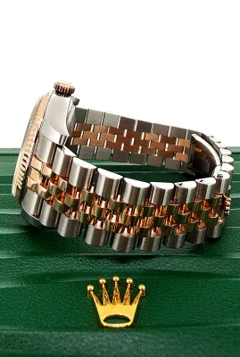 Rolex 36mm DateJust 18ct Rose Gold & Stainless Steel 2013 Box & Papers Model: 116231