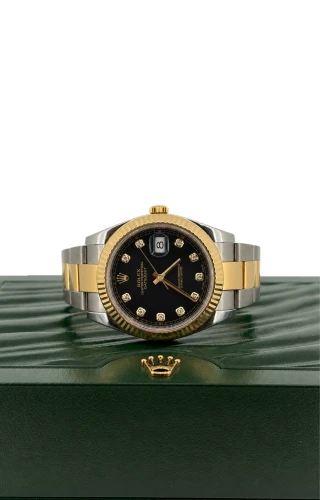 Rolex 41mm Datejust DIAMOND Dial -18ct Gold & Stainless Steel (2018 Box & Papers) Model: 126333