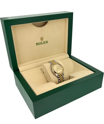 Rolex 31mm Datejust 18ct Gold/Stainless Steel Diamond Dial 2021 Box & Papers
