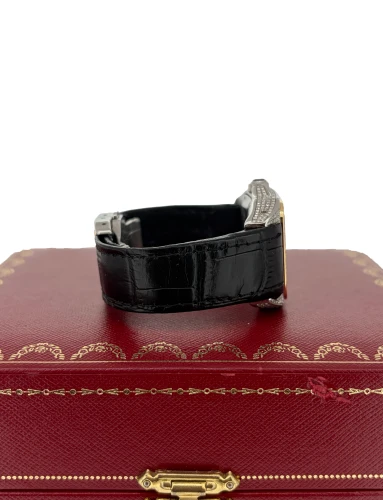 Cartier Santos 100 Midi 18ct Gold & Stainless Steel DIAMOND 2008 Box & Papers Model 2878