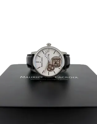 Maurice Lacroix 43mm Square Wheel (2018 Box & Papers) Stainless Steel & Leather