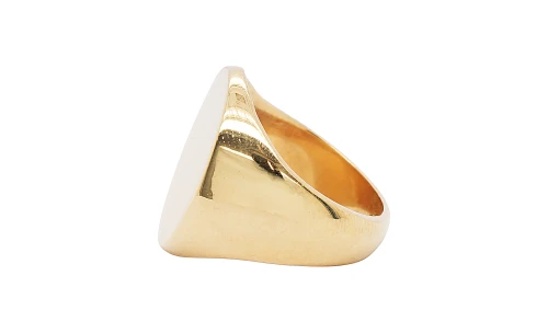 9ct Gold Signet Ring (19mm) 12.99g