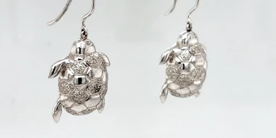 0.70ct Diamond & 18ct White Gold ( 22.5 x 19.0mm) 7.8g