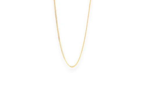 9ct Gold 1.2mm Traditional Curb Chain (24 Inch) 3.0g