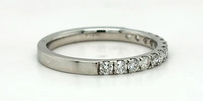 0.46ct Diamond & Platinum Eternity/Wedding Band 3.2g