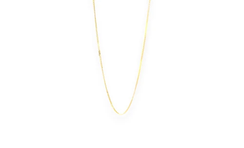 9ct Gold 0.85mm Traditional Curb Chain 18 Inch