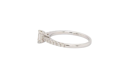 0.60ct Natural Diamond & 18ct White Gold Solitaire Ring 2.38g