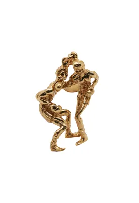 Double Boxer Pendant- Solid 9ct Gold 19.6g