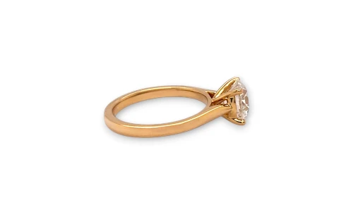 2.01ct Lab Grown Diamond & 18ct Gold Solitaire Ring 4.68g