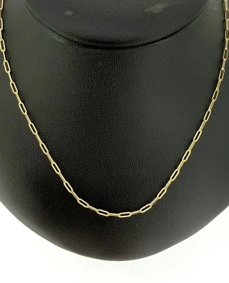 9ct Gold 1.6mm Diamond Cut Belcher Chain 18 inch 1.3g