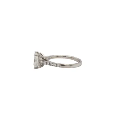 2.31ct Natural Diamond & Platinum Solitaire Ring 3.9g