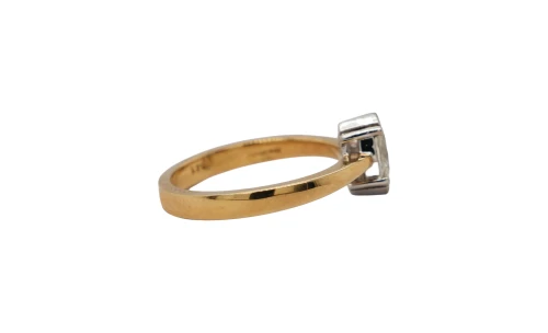0.41ct Marquise Diamond & 18ct Gold Solitaire Ring 4.13g