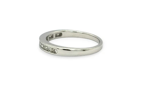 1.00ct Natural Diamond Solitaire & Wedding Band SET- 18ct White Gold 5.8g