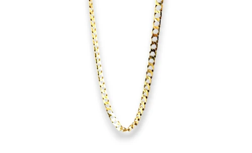 9ct Gold 4.0mm Flat Curb Chain 20Inch 13.28g